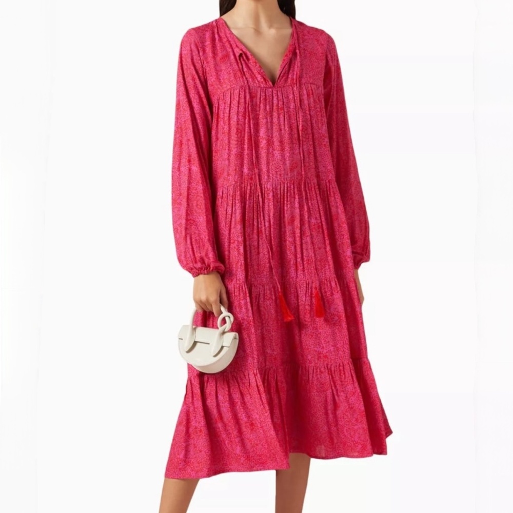 Natalie Martin Sienna Maxi Dress Summer Forest Print